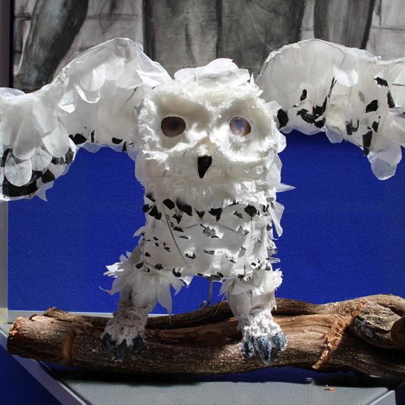 Lancing Prep Hove art gallery owl