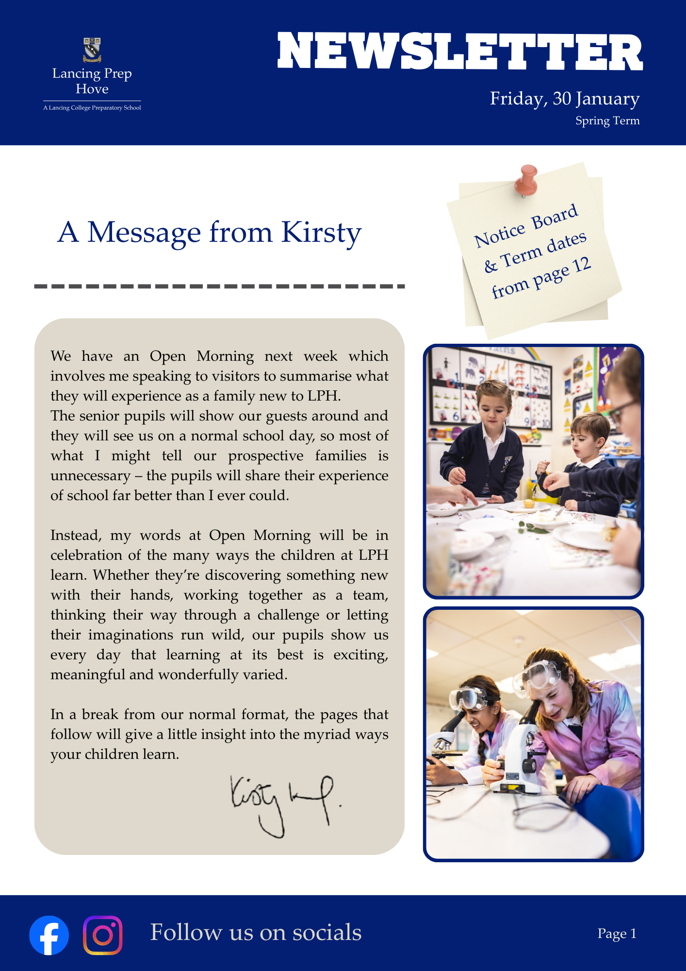 LPH Newsletter 30 January 2026