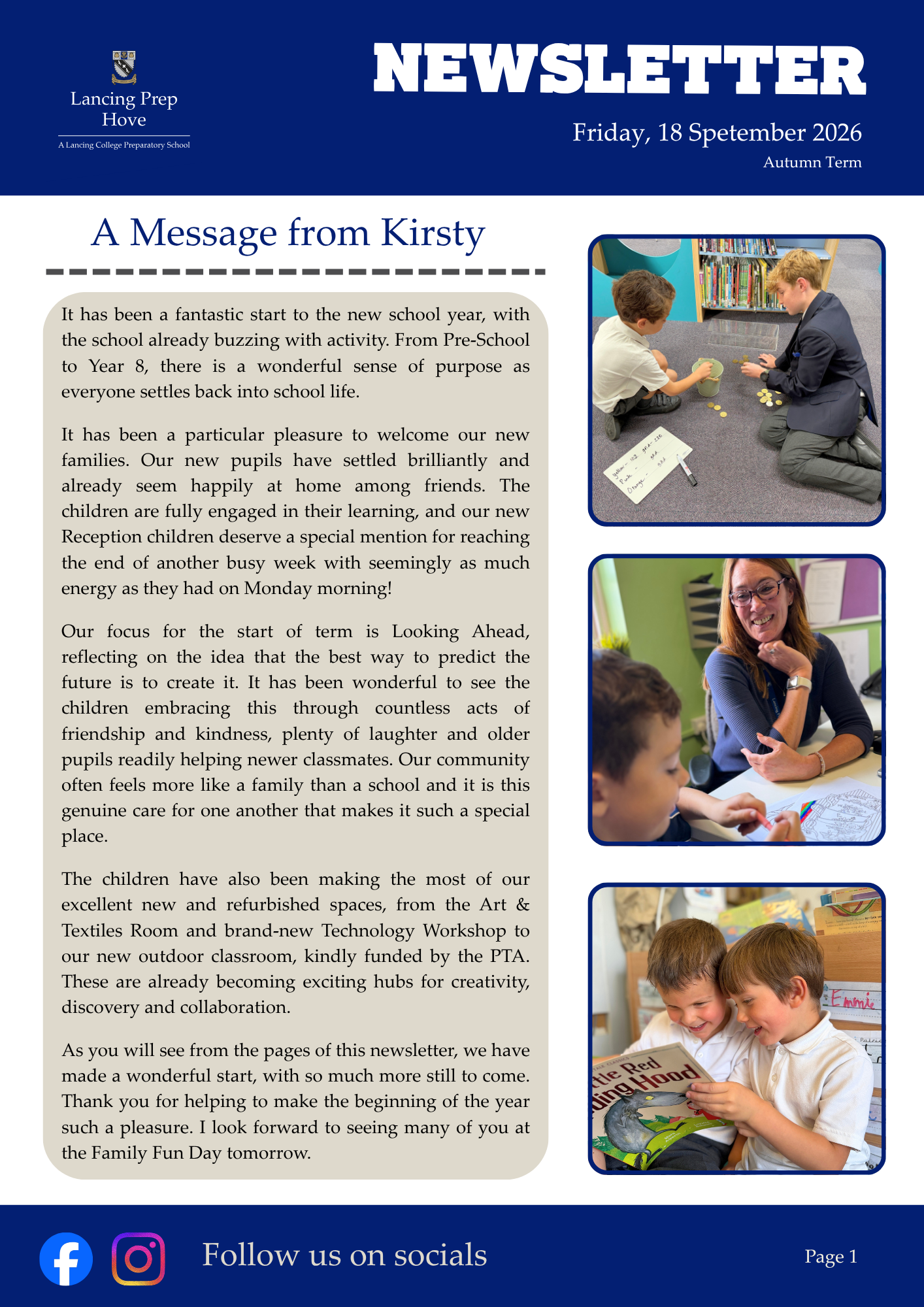 LPH Newsletter 18 September 2026