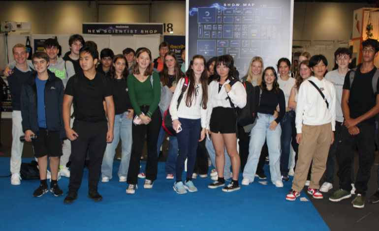 Lancing College pupils at New Scientist Live