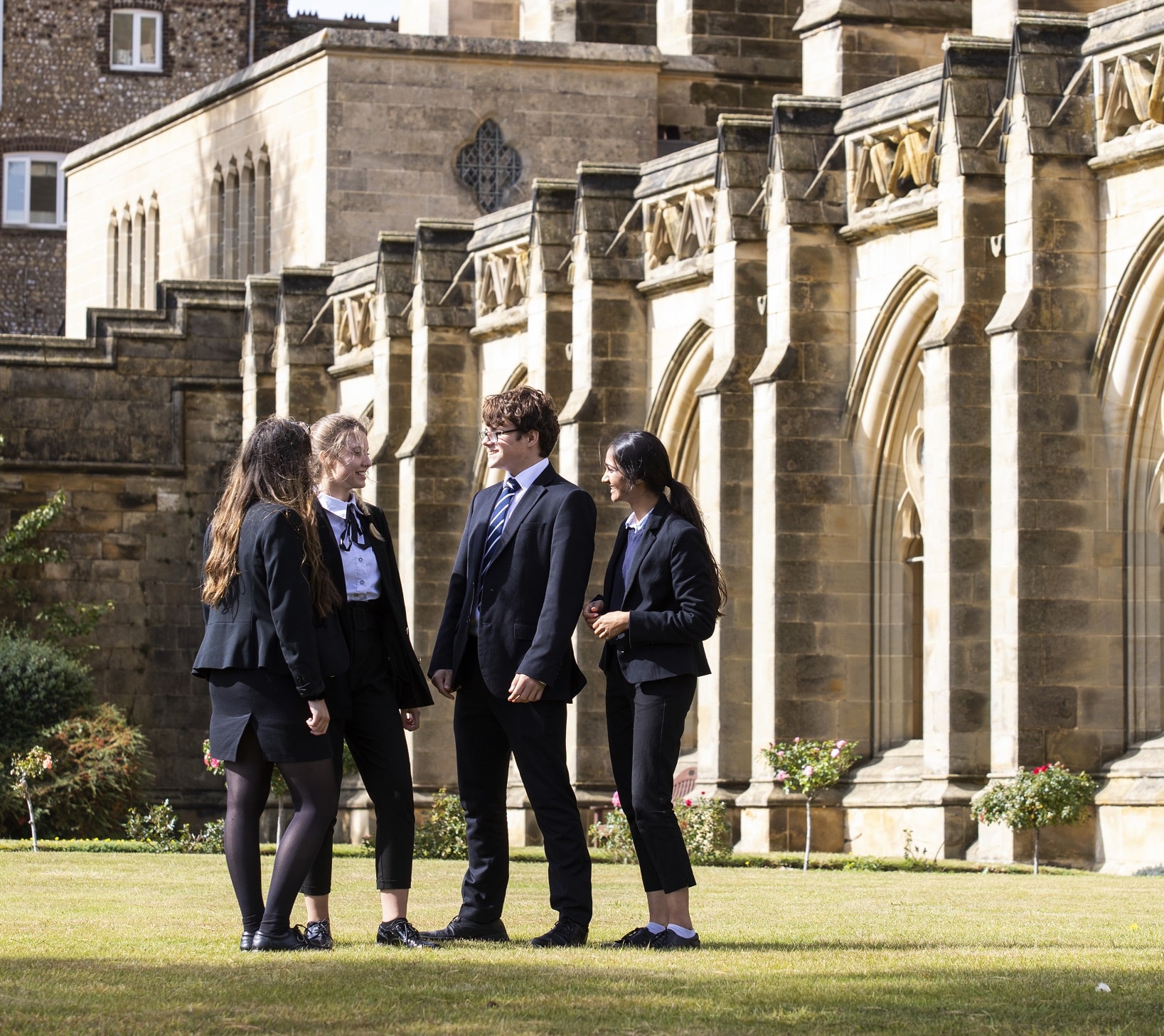 Pupils talk about their education at Lancing College