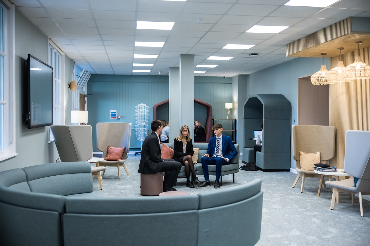 A new Sixth Form Centre opens in the heart of the school in the Lower Quad